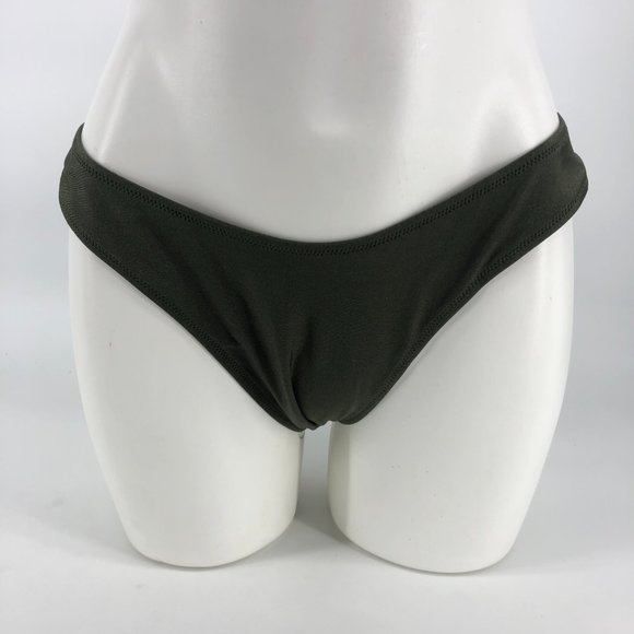 MissGuided High Leg Boomerang Bikini Bottom in green UK 14 /// US 10 NWT - Picture 4 of 8